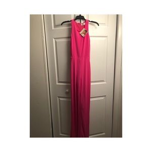 Kittenish Pink Jumpsuit